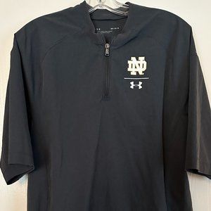 Under Armour Notre Dame Quarter Zip Short Sleeve M